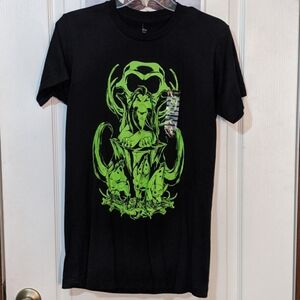 Disney Hot Topic Lion King Evil King Scar & Cronies Hyenas Glow In Dark Tshirt S